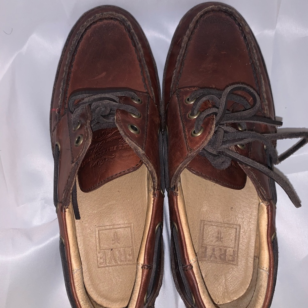 ♠️Frye Men’s Brown Dress Shoe Size Youth Boys